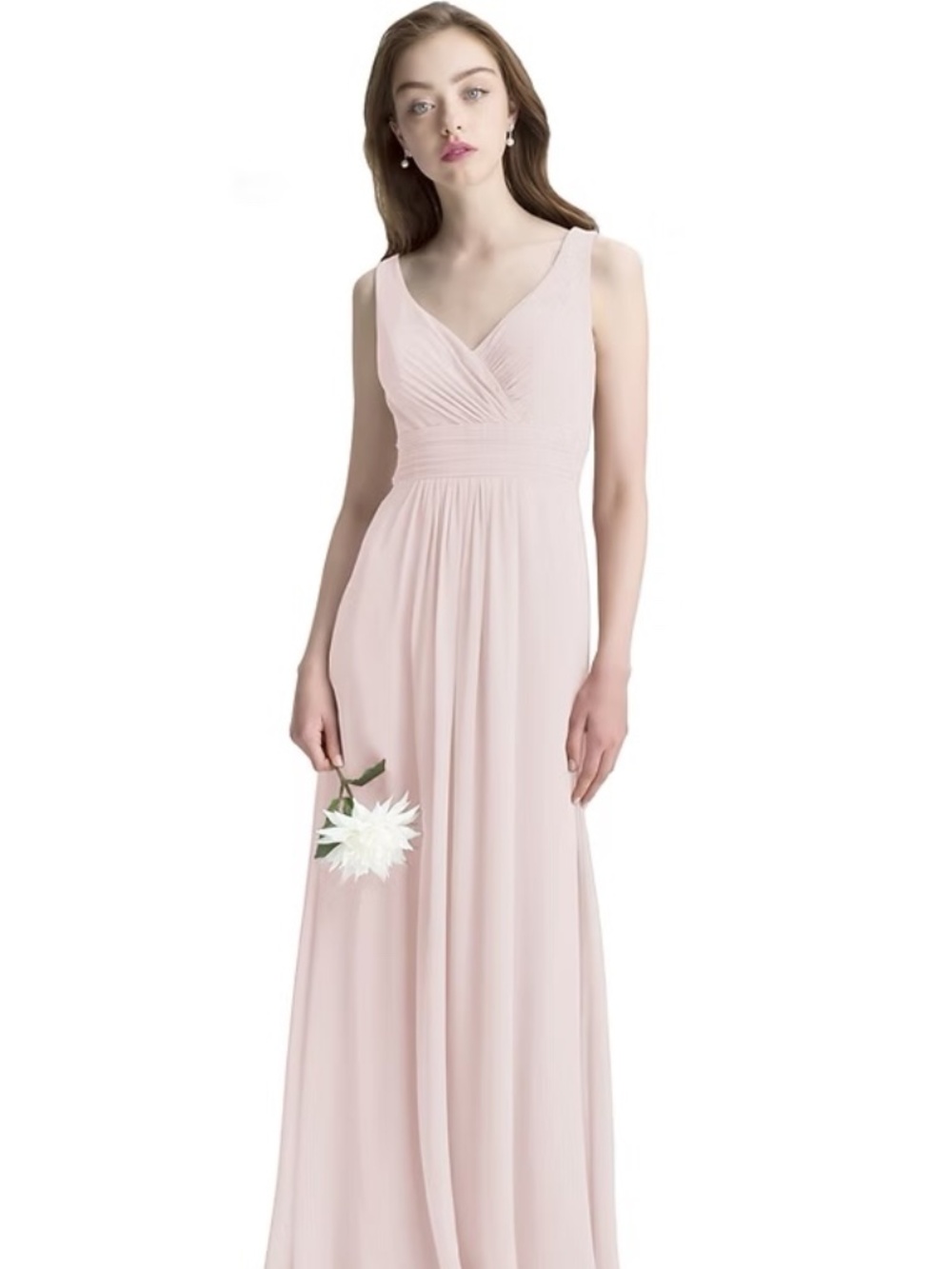 PETAL PINK BILL LEVKOFF CHIFFON GOWN SIZE 10